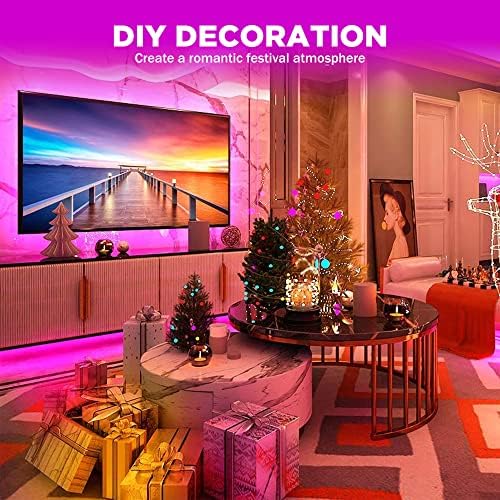 5V USB COB RGB LED Strip, 4.9ft Music Sync Tape Lights with Controller - Image 6