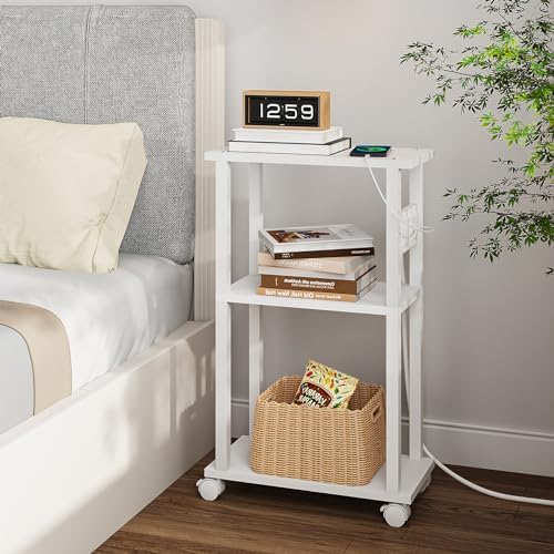 TUTOTAK Small Narrow Side Table, Set of 2 Skinny End Table - Image 2