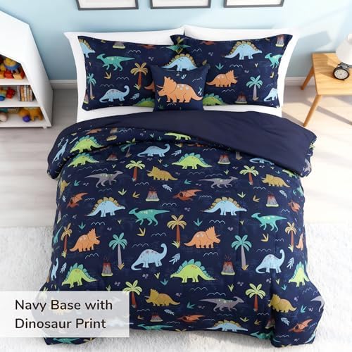 Boys Comforter Sets Full Size - 4 Pieces Dinosaur Bedding Full Bedding Set - Image 4