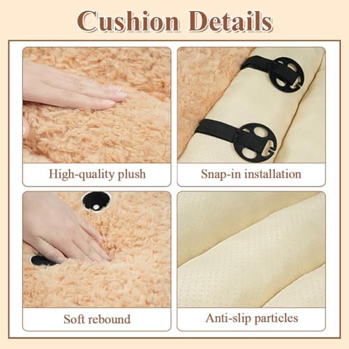 Cute Cat Chair Cushion Kawaii Dog Plush Desk Seat Cushions Soft Seat Cushions for Office Playroom Gaming Accessories Room Bedroom Decor - Image 3