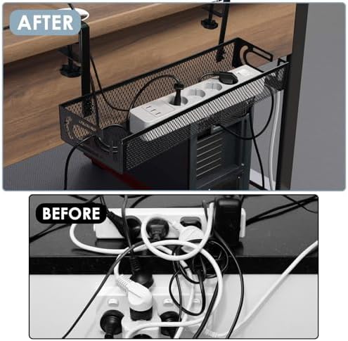 Cable Management Under Desk, Under Desk Cable Management Tray - Image 6