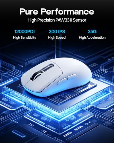 EPOMAKER NEX Lite Wireless Gaming Mouse w/Screens & RGB Charging Dock - Image 3
