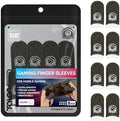 TALONGAMES Mobile Gaming Finger Sleeves, 8 Pack 0.3mm Silver Fiber Thumb Sleeves, High Sensitivity Touch, Anti-Sweat, Smooth Glide, Breathable Finger Cots for Mobile Gaming, FPS, Rhythm Games (White) by Unknown