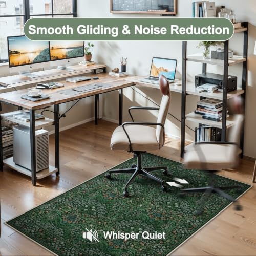 Anidaroel Home Office Chair Mat for Hardwood Floor, 48"x60" Desk Floor Mat for Hard Floors, Under Desk Rug for Rolling Chair, Antil-Sip Large Protector Mat for Office Chair, Easy to Roll - Image 4