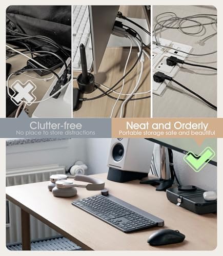 Cable Management Under Desk, Adhesive Cable Ties, 10Pack-White - Image 6