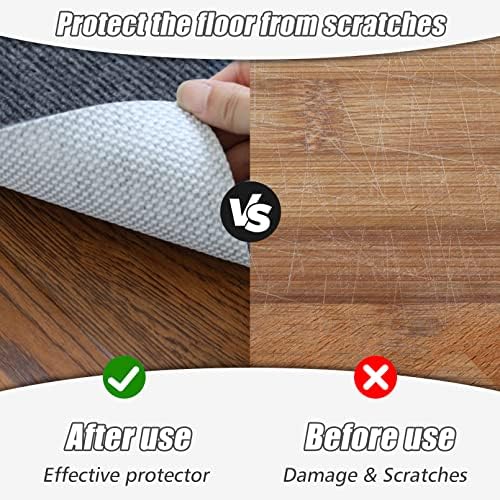 Sycoodeal Office Chair Mat for Hardwood Floor,Office Computer Gaming Chair Mat for Tile Floor,Large Floor Protector Rug,Anti-Slip,Easy to Clean,Grey(48"x60") - Image 4