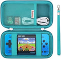 Supmay Carrying Case Compatible with WELLST·G/ for GuaiyeyeAP Handheld Game for Kids -Preloaded 220 Retro Video Games, Portable Gaming Player Storage Holder Travel Bag with Mesh Pocket, Green by Supmay