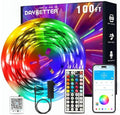 DAYBETTER LED Strip Lights 100ft, Smart Lighting with App Remote Control, RGB LED Lights for Bedroom, Music Sync Color Changing for Room Home Decor Party (1 Roll) by DAYBETTER