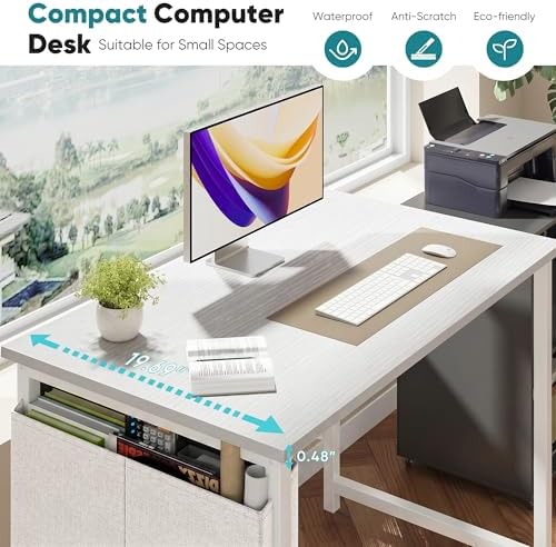 OLIXIS Small Computer Desk, 40 Inch Gaming Desks for Home Office - Image 5