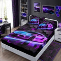 HOSIMA Kids Boys Race Car Twin Bedding Sets,1 Fitted Sheet+2 Pillowcases. by HOSIMA