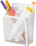 Magnetic Pencil Holder,Mesh Stainless Steel Pen Basket, Metal Writing Utensil Storage Organizer for Whiteboard,Blackboard,Kitchen, Locker, Home, or Office by Sanpaint