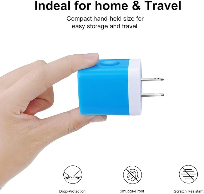 Wall Charger Adapter, USB Cubes,3Pack Universal Travel 3.1A Muti Port Plug - Image 3