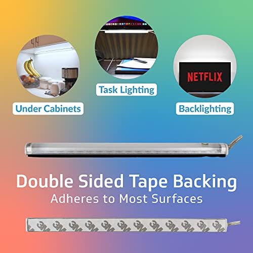TrueColor USB LED Under Cabinet Light Bar, Frosted Cover, 12 in, Daylight - Image 4