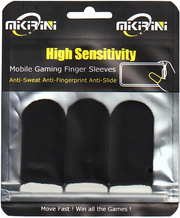 10 Pack Mobile Phone Gaming Finger Sleeves with Badge Keychain - Image 7