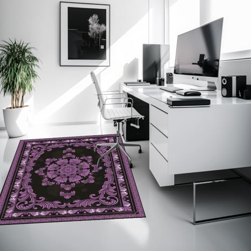 Office Chair Mat for Hardwood Floor Desk Floor Mat (Purple, 48“x60”) | Desk Rug Gaming Chair Mat Computer Floor Mat Desk Chair Mat Chair Mat For Hardwood Floor Gaming Carpet - Image 4