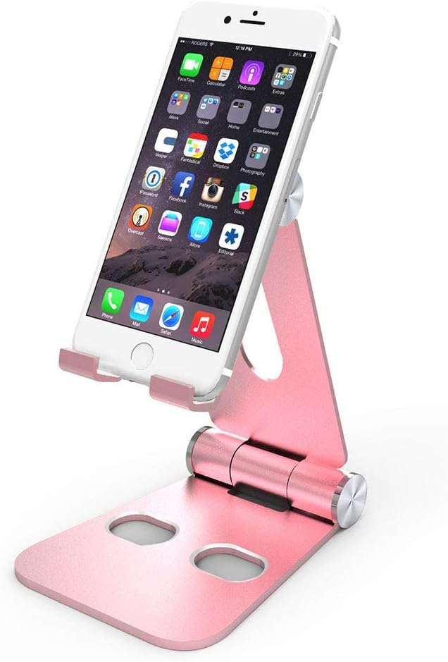 MEIZHEN Adjustable Metal Stand Nintendo Switch Playstand Cell Phone Stand Tablet Stand Universal 270 Degree Multi-Angle Rotatable,Fits All Smartphone iPad and Tablets - Rose Gold… - Image 5