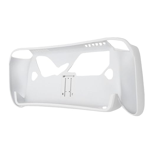 TPU Protective Case with Stand for Gaming Console, Ultra Soft Silicone Cover, Lightweight Shockproof Protector for 7-Inch Handheld System 2025, White - Image 2