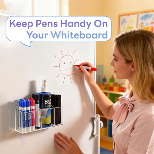Magnetic Dry Erase Marker Holder for Whiteboard & Fridge & Locker - Image 4
