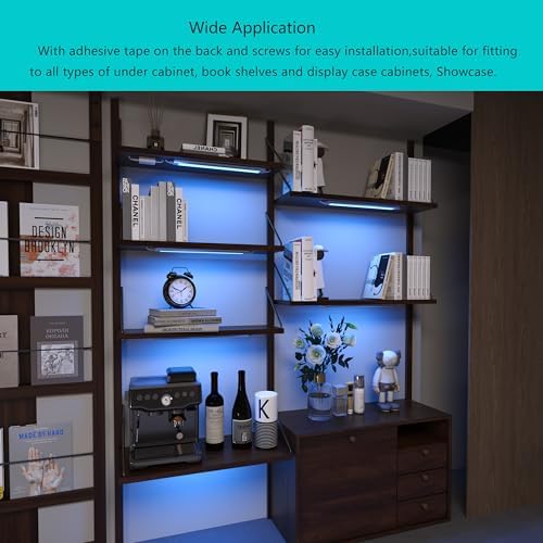 Smart Under Cabinet Lighting Strip Lights White & Color Changing Dimmable Work with Alexa Google Smart Thing Phone App, RGB Multi Colored Lamp for Kitchen Counter Light Fixture (6 Lights Bar Kit) - Image 6