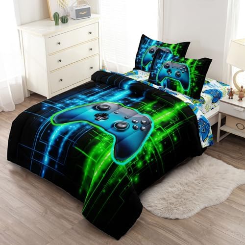 Twin Gaming Bedding Comforter Set for Kids Boys Teens - Image 2