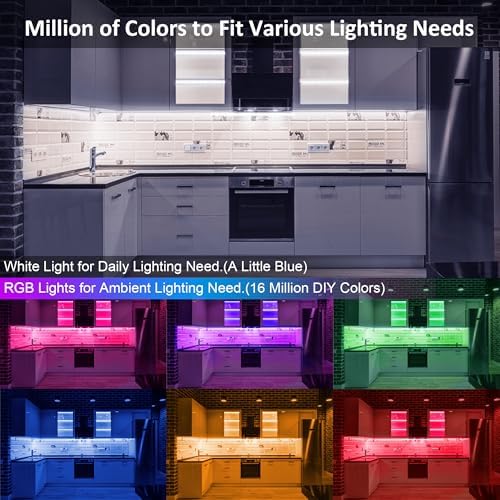 Benreom 3 Pack RGB Under Cabinet Lights with App and Remote Control - Image 3