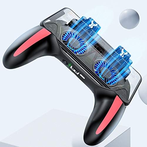 Ciglow Smartphone Gamepad, Rechargeable Mobile Phone Game Controller Gamepad with Dual Cooling Fans Game Auxiliary Key Gaming Handle for iOS/Android Smartphone.(2500mah) - Image 4