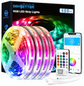 DAYBETTER LED Strip Lights 400ft (4 Rolls of 100ft), Color Changing Lights Strip for Bedroom, Desk, Indoor, Room Bedroom, Girl Boy Brithday Gifts RGB Decor with Remote and 24V Power Supply by DAYBETTER