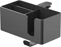 4 in 1 Desk Cup Holder,Desktop Unit Clamp on with Headphone Hanger and Storage Space, Black by Unknown