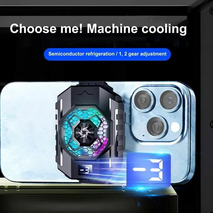 Phone Cooler with Semiconductor Refrigeration,.Phone Cooler Fan for Tiktok Live Streaming, Outdoor Vlog, for Gaming This Works Phenomenal, Keeps Your Phone Cool While Keeping Speed Normal. - Image 2