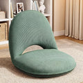 Xuhal Floor Chair with Back Support Adjustable 5 Foldable Position Floor Seat Thick Padded Tatami Seat Flexible Bleacher Recliner for Living Room Beach Bedroom Adults Meditation Reading Gaming(Green) by Xuhal