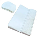 Keyboard Wrist Rest -Ergonomic Keyboard Stand with Wrist Rest- with Carpal Tunnel Pain Relief Massage Bumps and Full Memory Gel Design - Ideal Frequent Computer (White) by WENPIC