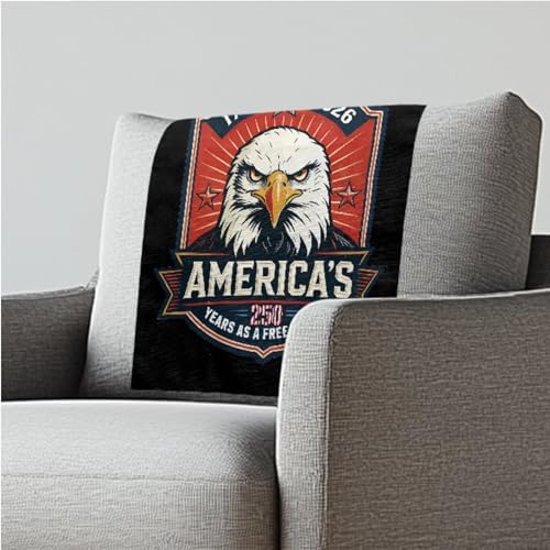 250th Anniversary Text Eagle Set of 3 Decoration Headrest Cover 26x16 Inch - Breathable Polyester Back Cover, Easy to Install Anti-Slip Sofa Protector with Nails, Fit for Home or Office by ZCFYGDX