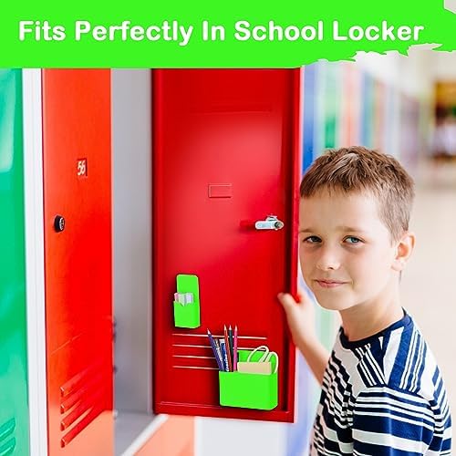 KITANIS Magnetic Pen Holder,2 Pack Magnetic Dry Erase Marker Holder with Generous Compartments,Strong Magnet Storage Marker Pen Pencil Organizer for Refrigerator,Whiteboard,Locker Accessories - Image 4