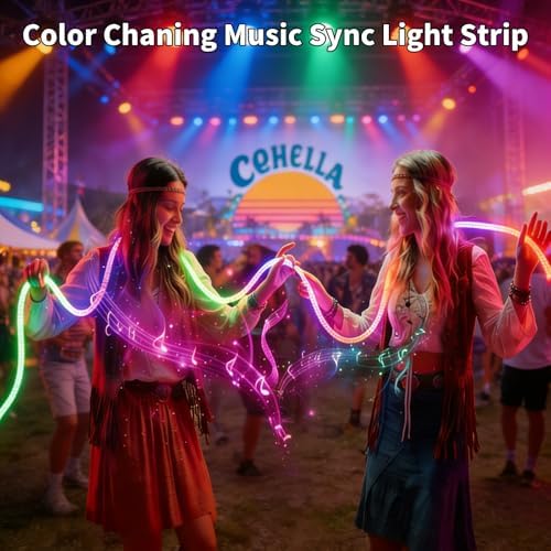 iNextStation 9.84FT LED Strip Lights, 360° Glow Smart IC 5V USB LED Lights - Image 3