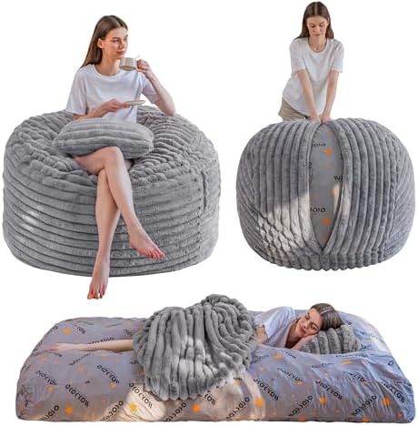 MAXYOYO Bean Bag Chair, Giant Bean Bag Chair for Adults with Pillow by MAXYOYO