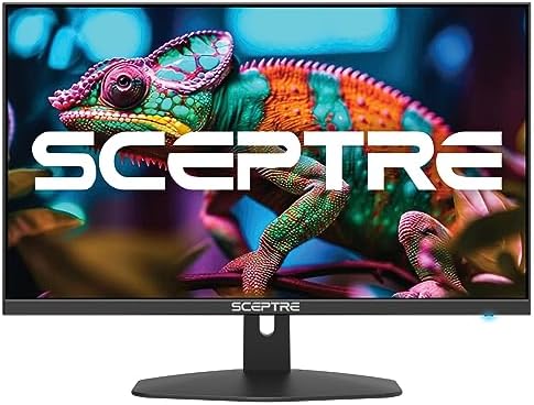 Sceptre 27-inch Prime Gaming Monitor 100Hz 1ms DisplayPort HDMI x2 100% sRGB AMD FreeSync Build-in Speakers, Eye Care Frameless Machine Black 2025 (E275W-FW100T Series) by SceptreInc