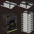 12-Pack Wall Shelves for Funko Pop Figures, Boxed or Unboxed, 5X4 Inches by Unknown