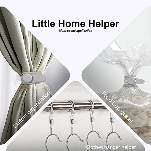 Silicone Cable Ties, Cord Organizer Cable Management(16Pcs-Grey) - Image 6