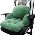 Green Chair Cushion, Dorm Chair Cushion, Gaming Chair Seat Cushion | Cute soft chair pad for gaming and office desks, 17 x 16.5 in, for Adults, Bedroom Playroom Dining Living Room Decor by QYA
