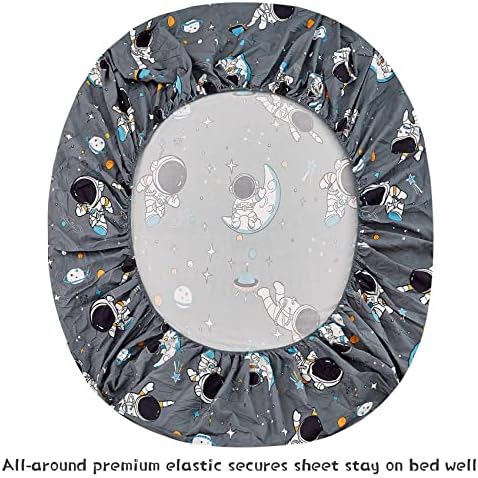 JSD Grey Astronaut Kids Full Sheet Set Space Theme 4 Piece - Image 4