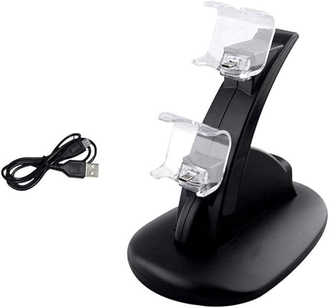 Controller Charger Charging Station Dual USB Charging Dock for Pro Slim Controllers with Led Indicator for Gamepad Storage - Image 7