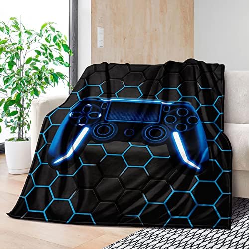 Boys Throw Blanket Twin,Gamer Blanket Teenage Boys Gifts Ideas for Bedroom Decor Kids Teens Blanket Super Soft Fleece for Bedding Couch (MT-A22, 80’’x60) - Image 4