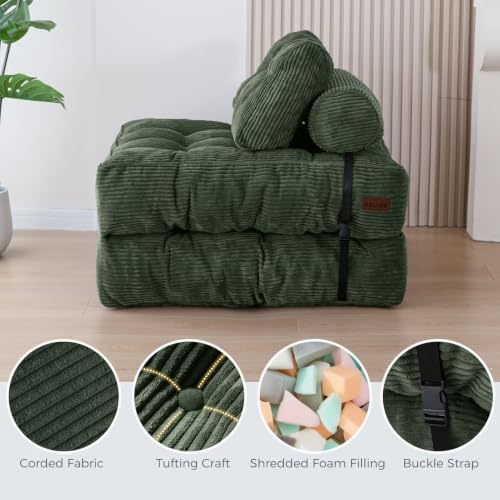 MAXYOYO Folding Sofa Bed, Convertible Chair Bed with Pillow - Image 5
