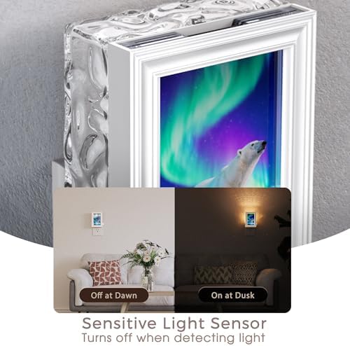 Briignite LED Night Lights Plug Into Wall Decorative Picture Frames RGB - Image 6