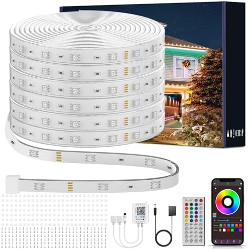 Ledagic Outdoor Led Strip Lights Waterproof 400ft, Outside Led Light Strip by Ledagic