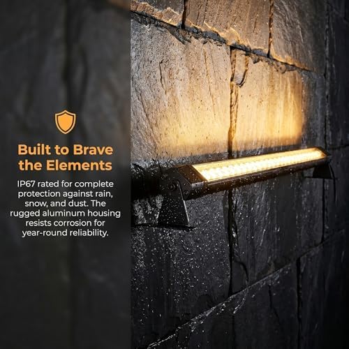 2 Pack 54W Wall Washer Light 40'' 2700K 120V IP67 Waterproof Plug-in - Image 5