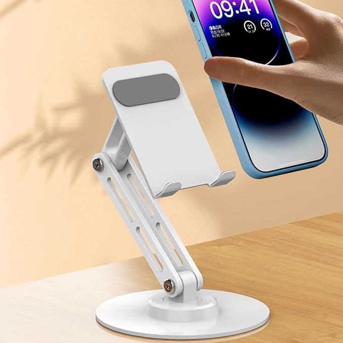 Adjustable Foldable Phone Stand with Not Slip Base for Tablets & Smartphones - Image 4