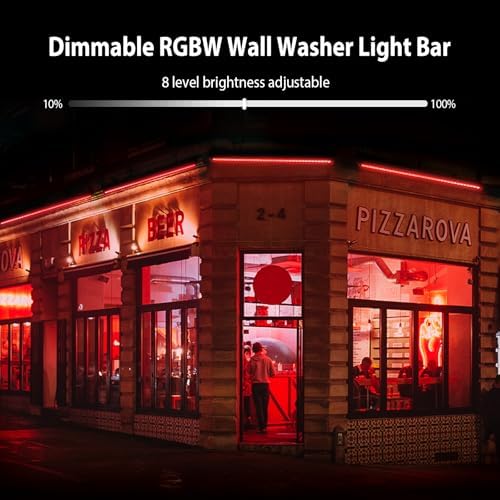 144W LED Wall Washer Light with Remote, RGBW Color Changing Linear Lights - Image 6