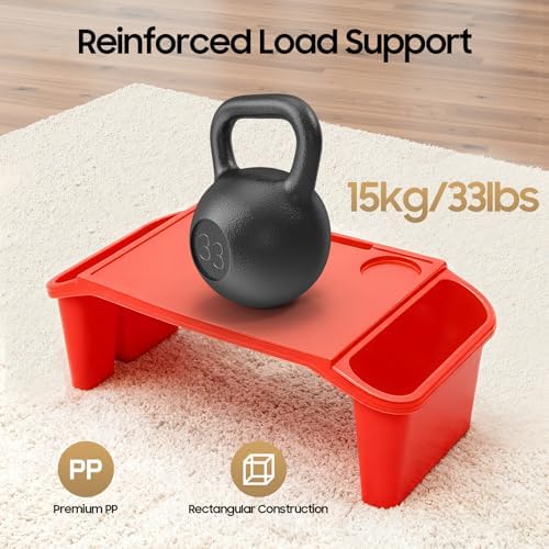 6 Pcs Kids Lap Desk with Side Pocket, Multipurpose Activity Dining Table, Portable Lap Desk for Work, Study, Gaming, Arts, Crafts, Foldable Table for Kids Students Work Study School Classroom - Image 3