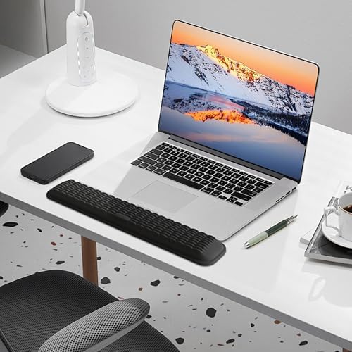 MEKASS Ergonomic Wrist Rest for Keyboard and Mouse, Soft Memory Foam Keyboard Wrist Rest Set with Non-Slip Silicone Base, Easy Typing, Pain Relief, Comfort for Office, Work, Gaming (White) - Image 9